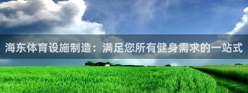 意昂3开户：海东体育设施制造：满足您所有健身需求的一