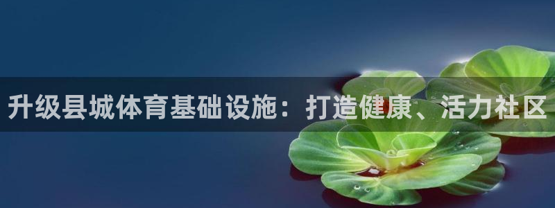 注册意昂3：升级县城体育基础设施：打造健康、活力社区