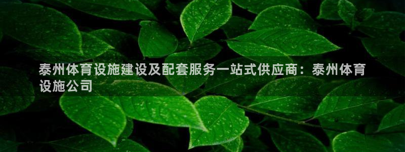 意昂3科技：泰州体育设施建设及配套服务一站式供应商：