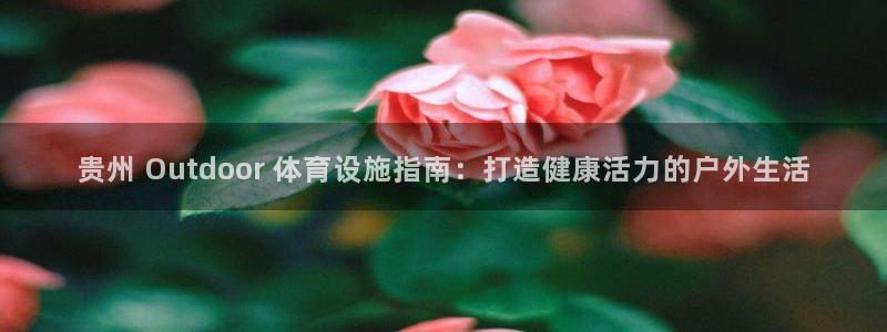 意昂3娱乐：贵州 Outdoor 体育设施指南：打造