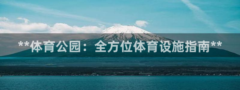 意昂3五金厂：**体育公园：全方位体育设施指南**