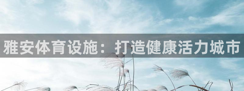 意昂3集团官网首页网址：雅安体育设施：打造健康活力城