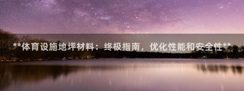 意昂3集团E.ON：**体育设施地坪材料：终极指南，