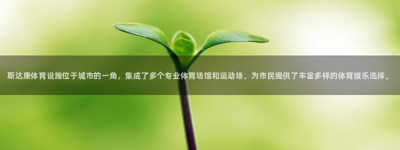 意昂3集团logo：斯达康体育设施位于城市的一角，集